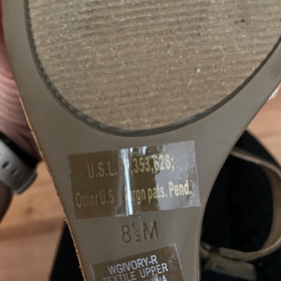 Guess Cork Peep-toe Wedges in Green - Size 8.5 - Picture 5 of 7